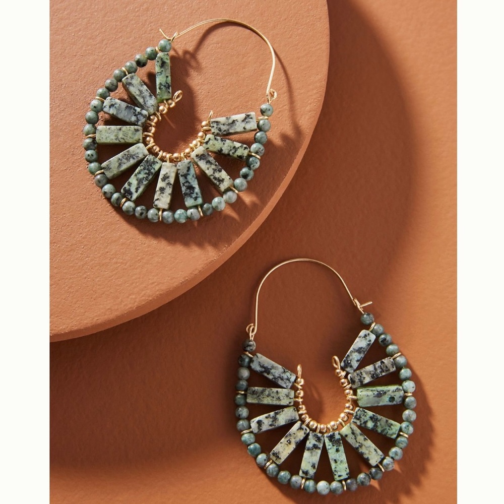 Callista hoop earrings, purchased from Anthropologie